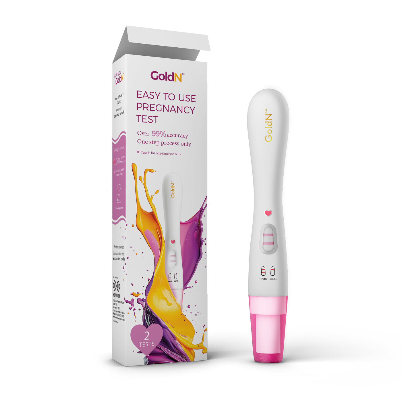 GoldN™ Easy To Use Pregnancy Test (2 Count)