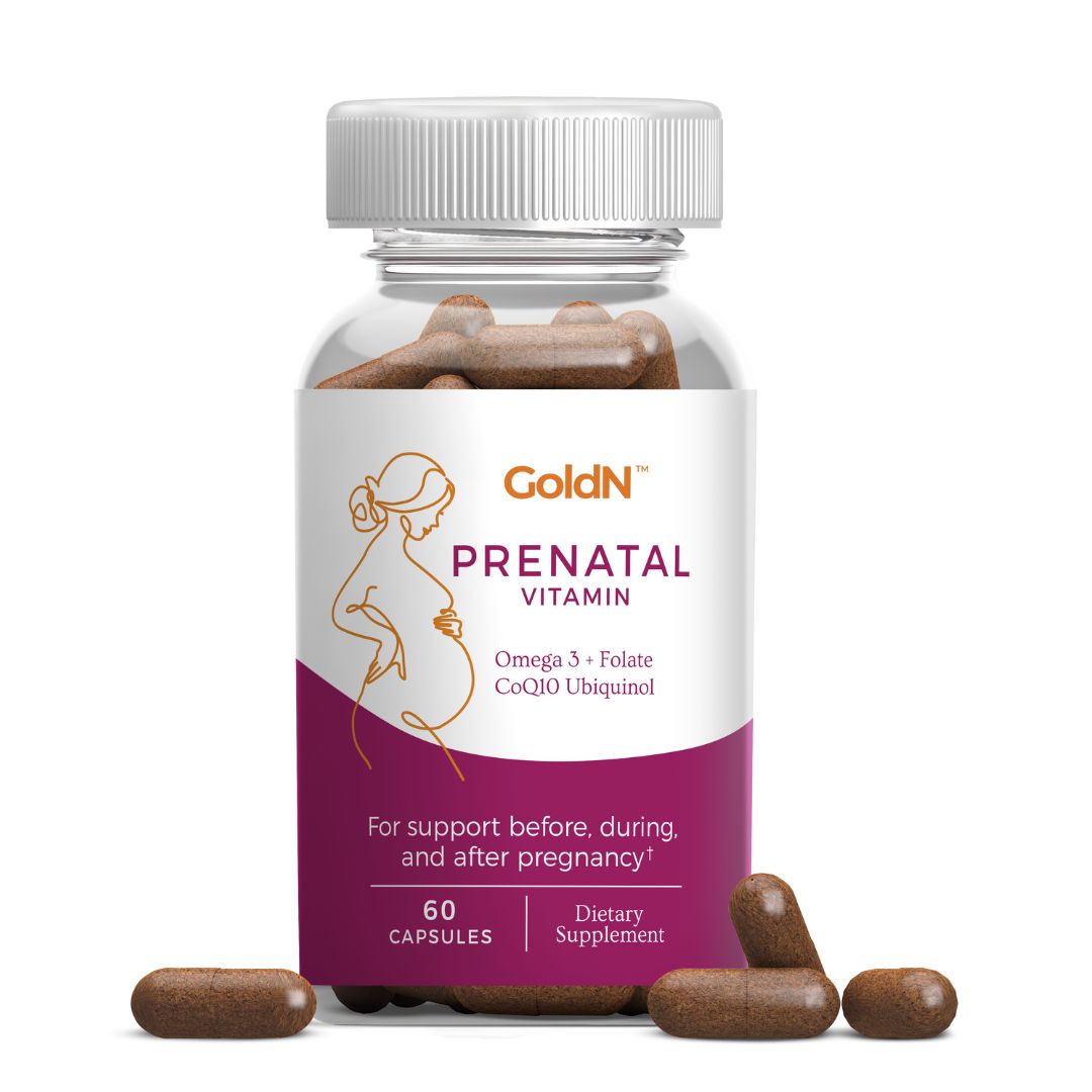 GoldN™ Omega 3, Folate CoQ10 Ubiquinol Prenatal Supplement