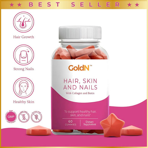 GoldN™ Hair, Skin & Nails Premium Gummies with Collagen