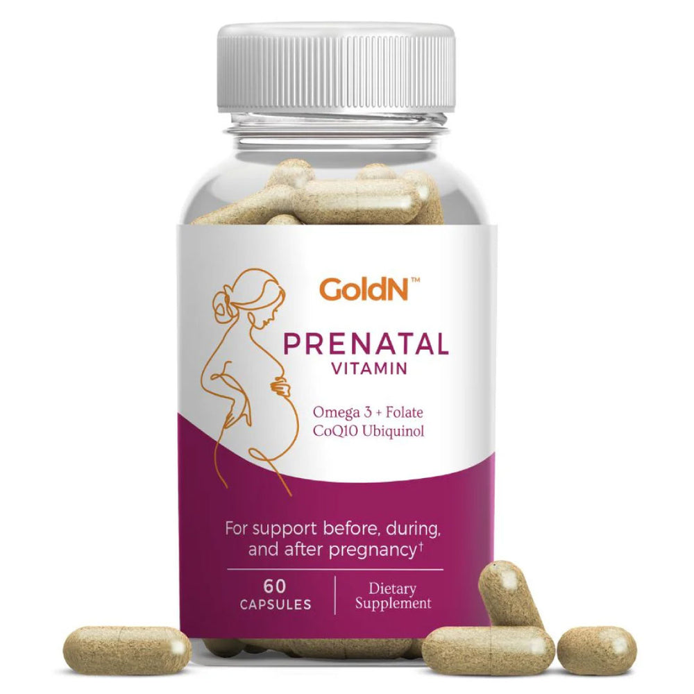 GoldN™ Omega 3, Folate CoQ10 Ubiquinol Prenatal Supplement