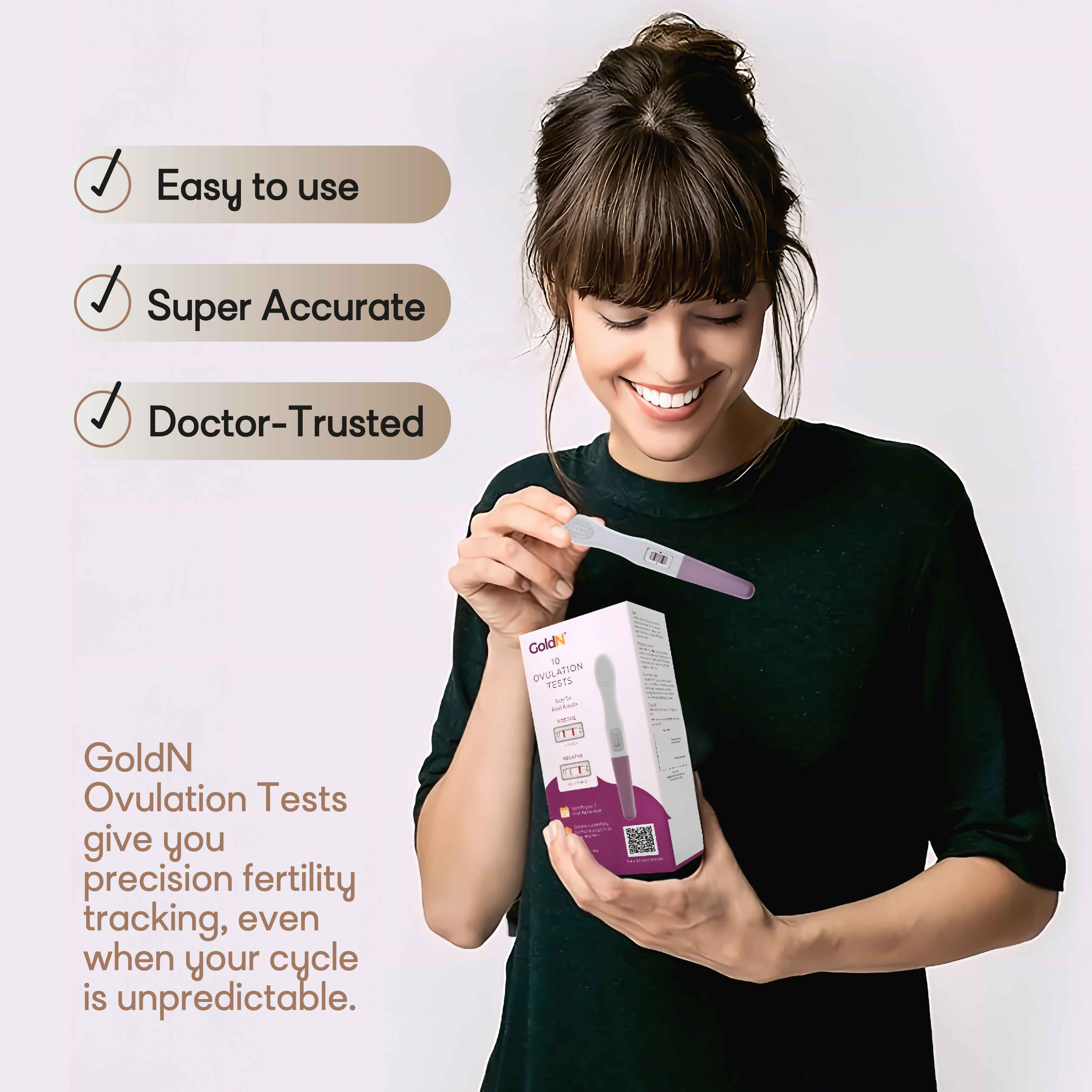GoldN™ Easy To Use Ovulation Test (10 Count)