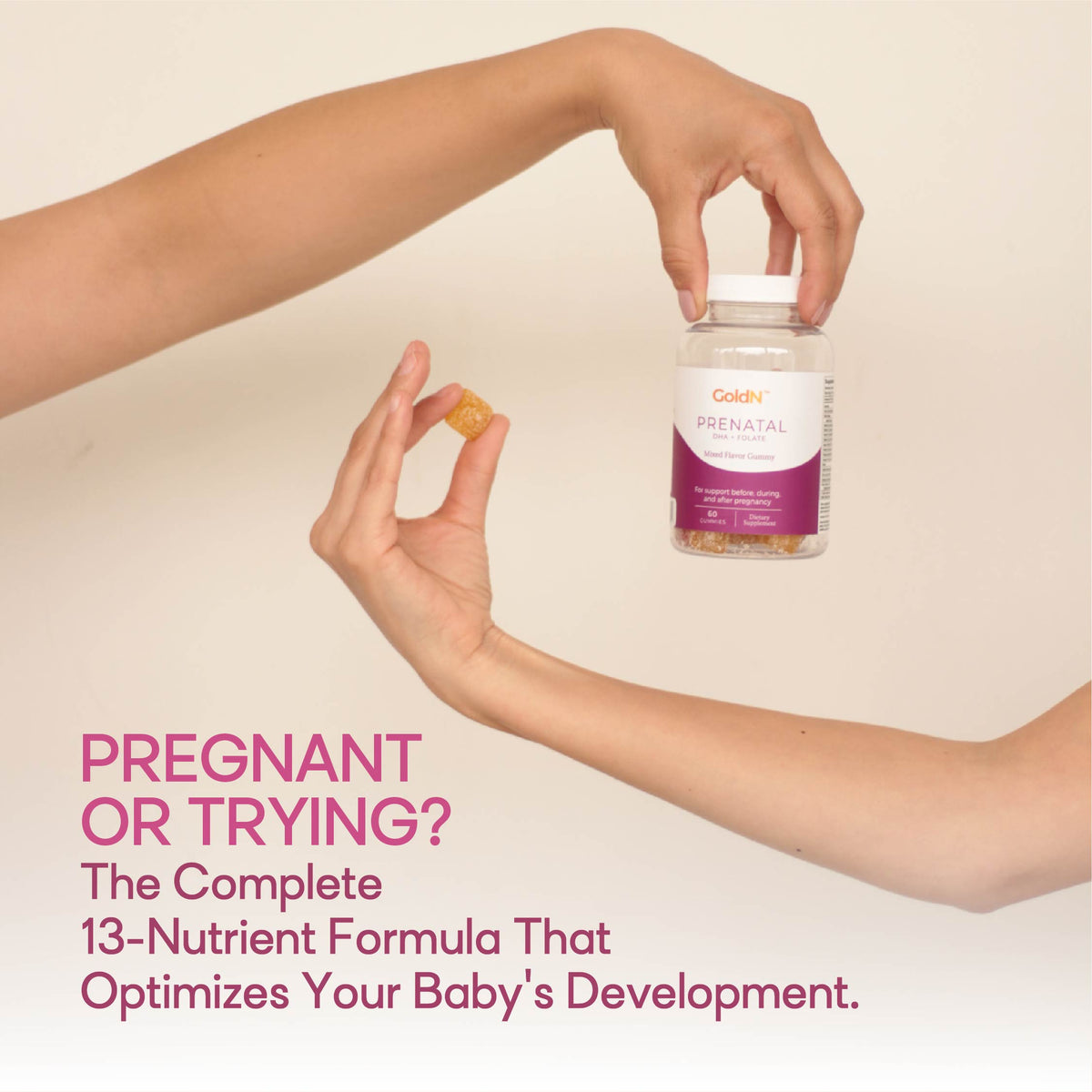 Keep Your Prenatal Routine Consistent: DHA + Folate in One Daily Gummy