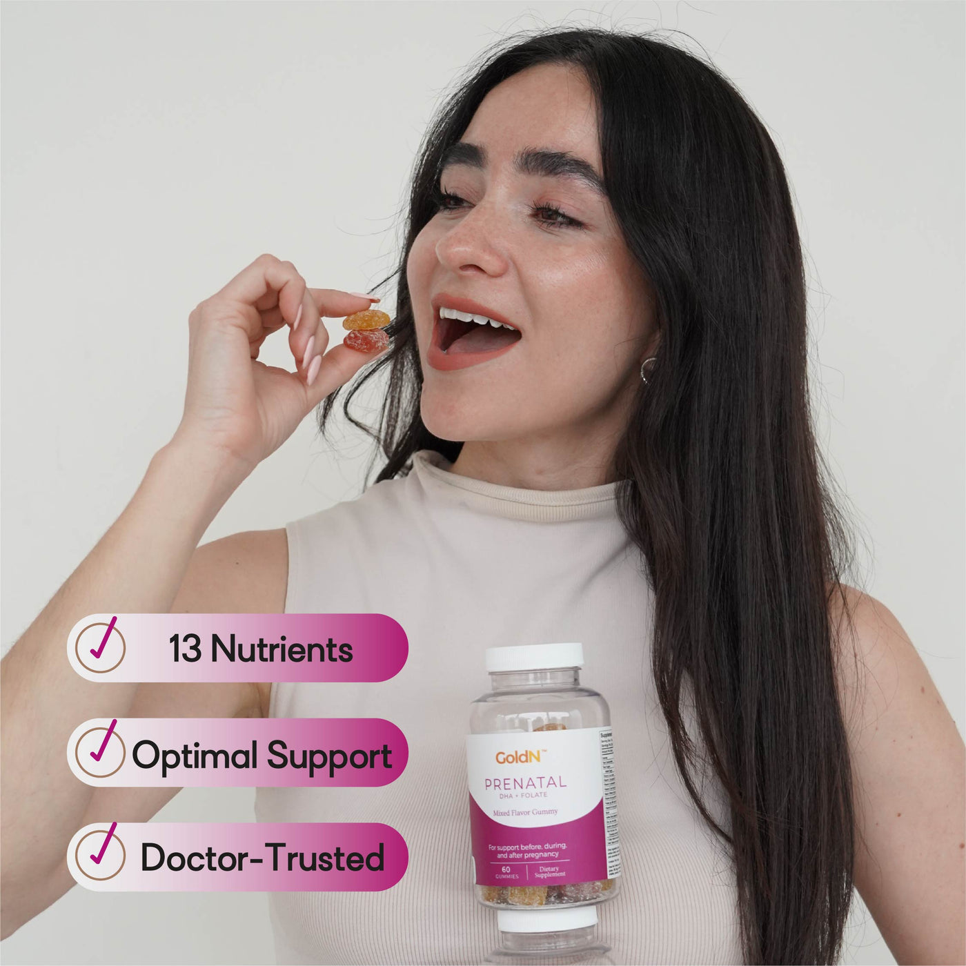 GoldN™ Prenatal DHA and Folate Premium Gummies