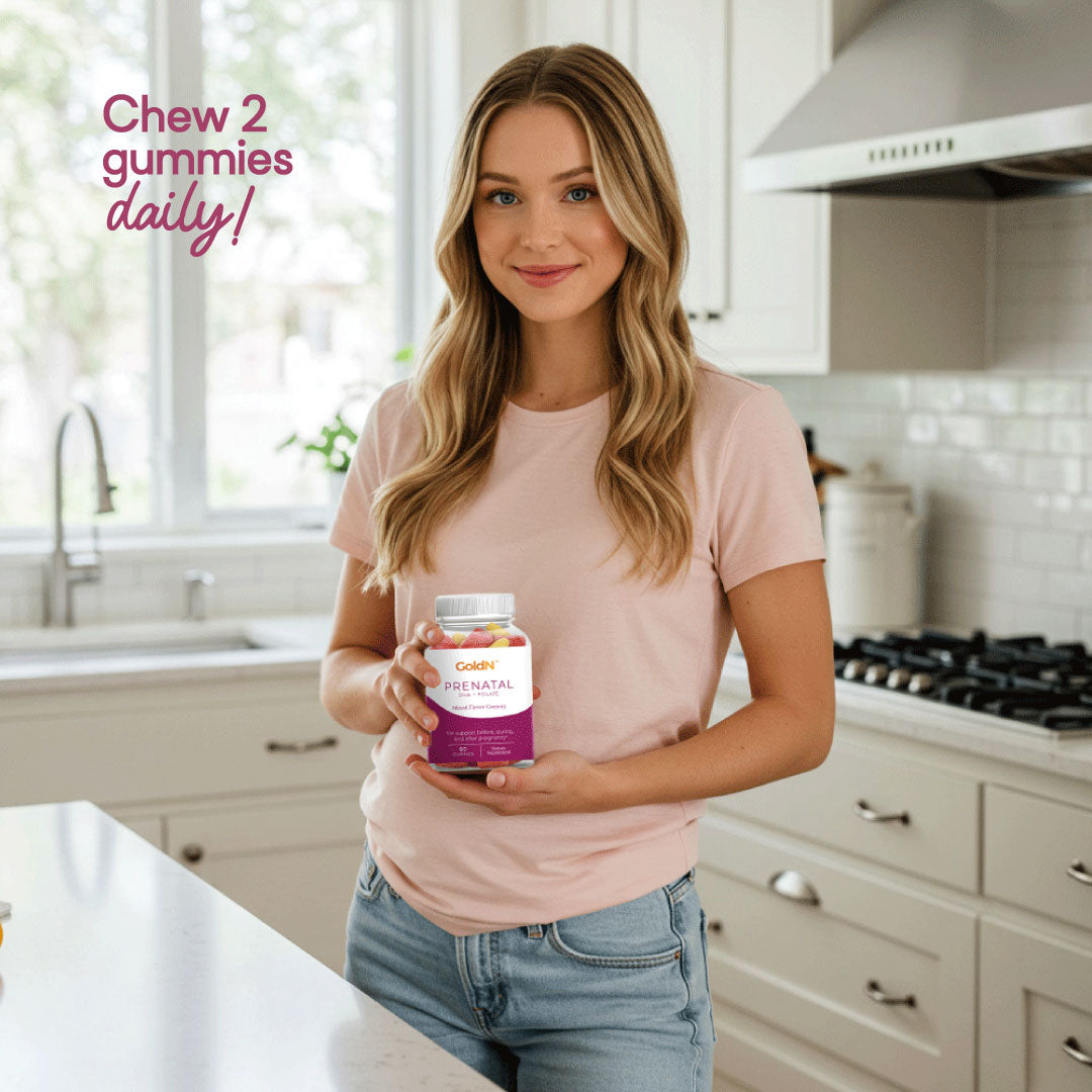 GoldN™ Prenatal DHA and Folate Premium Gummies