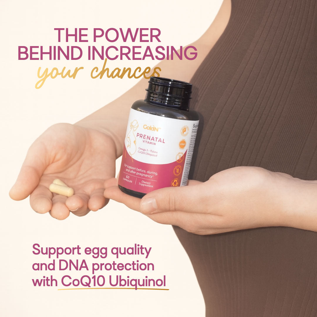 GoldN™ Omega 3, Folate CoQ10 Ubiquinol Prenatal Supplement