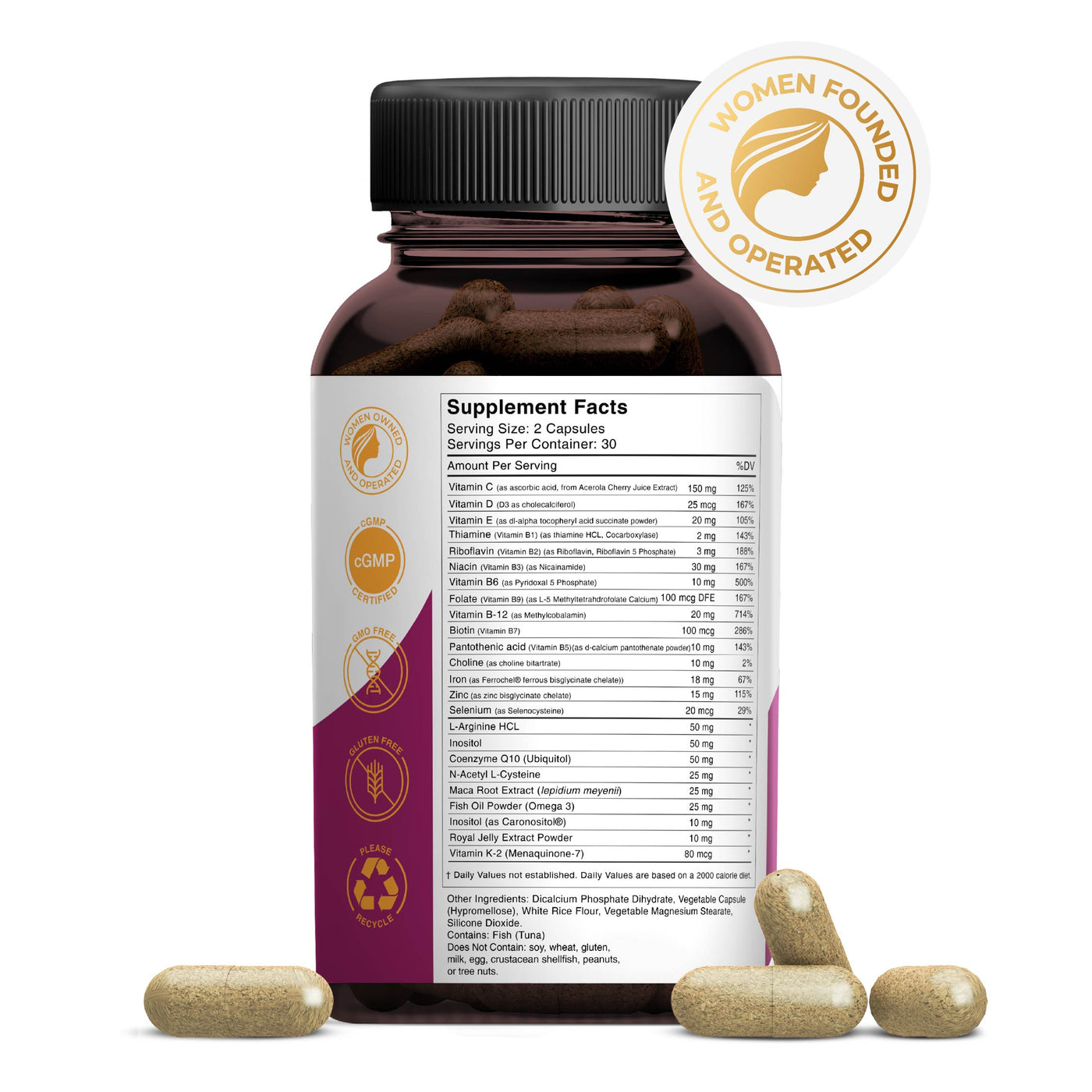 GoldN™ Omega 3, Folate CoQ10 Ubiquinol Prenatal Supplement