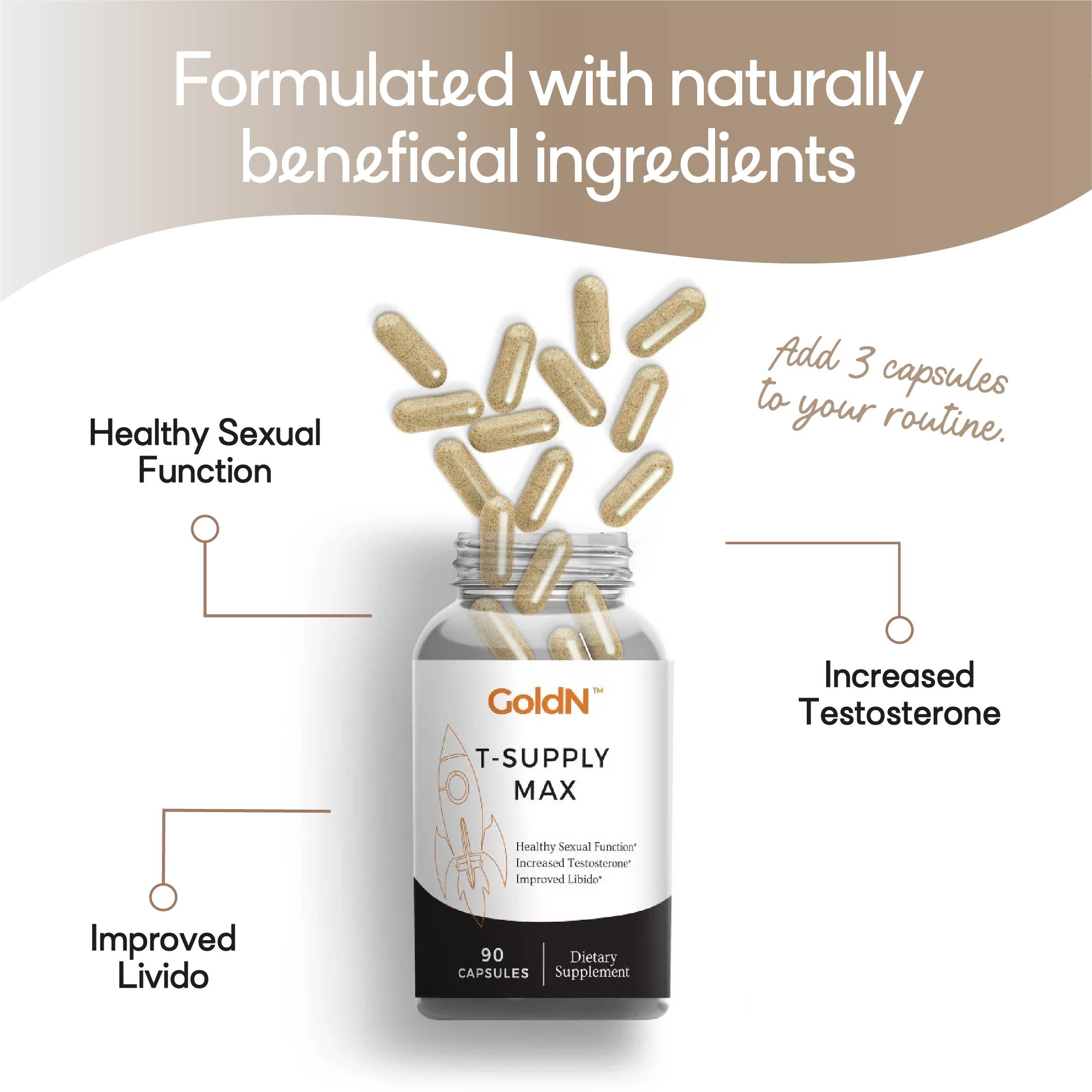 GoldN™ T-Supply Max Supplement For Him