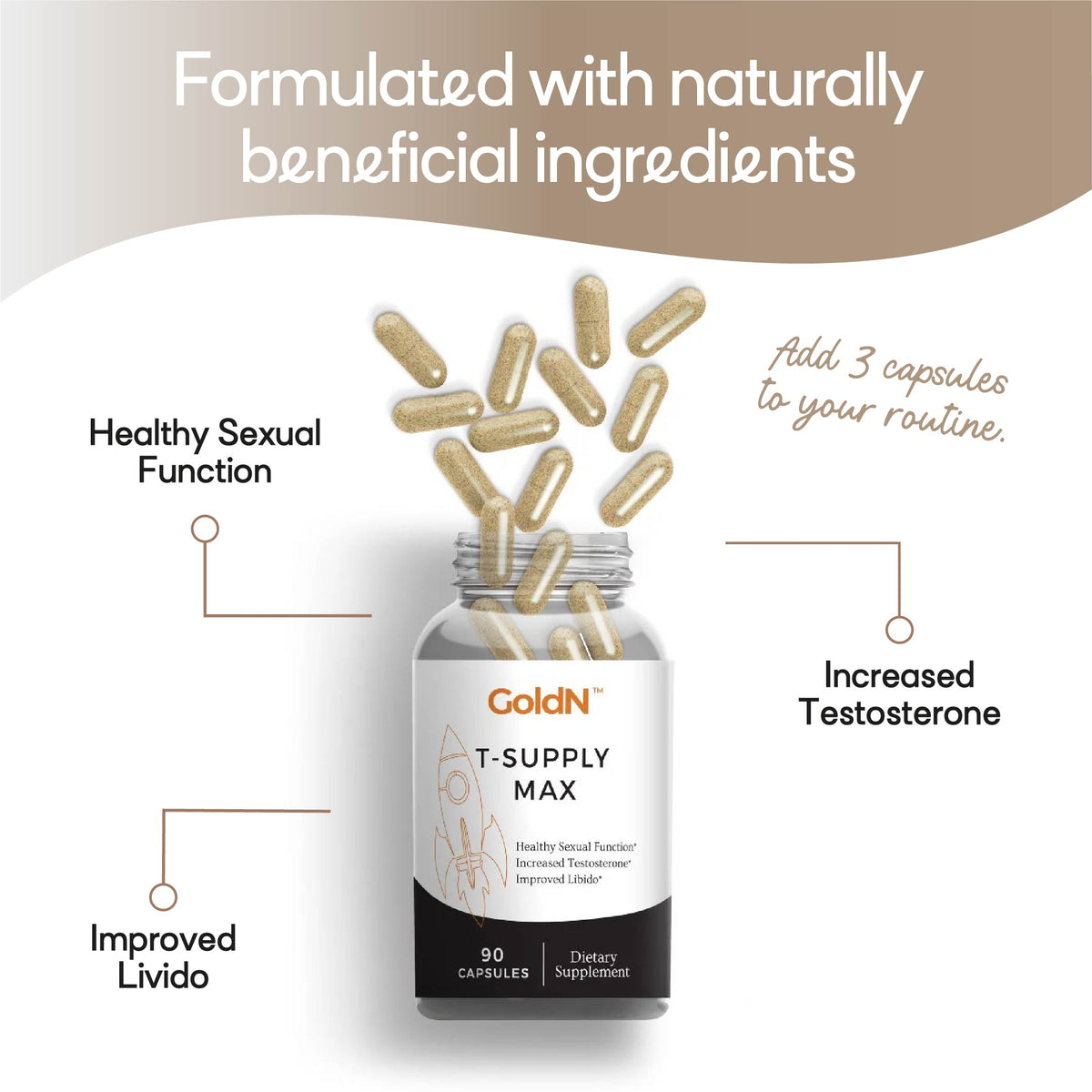 GoldN™ T-Supply Max Supplement For Him