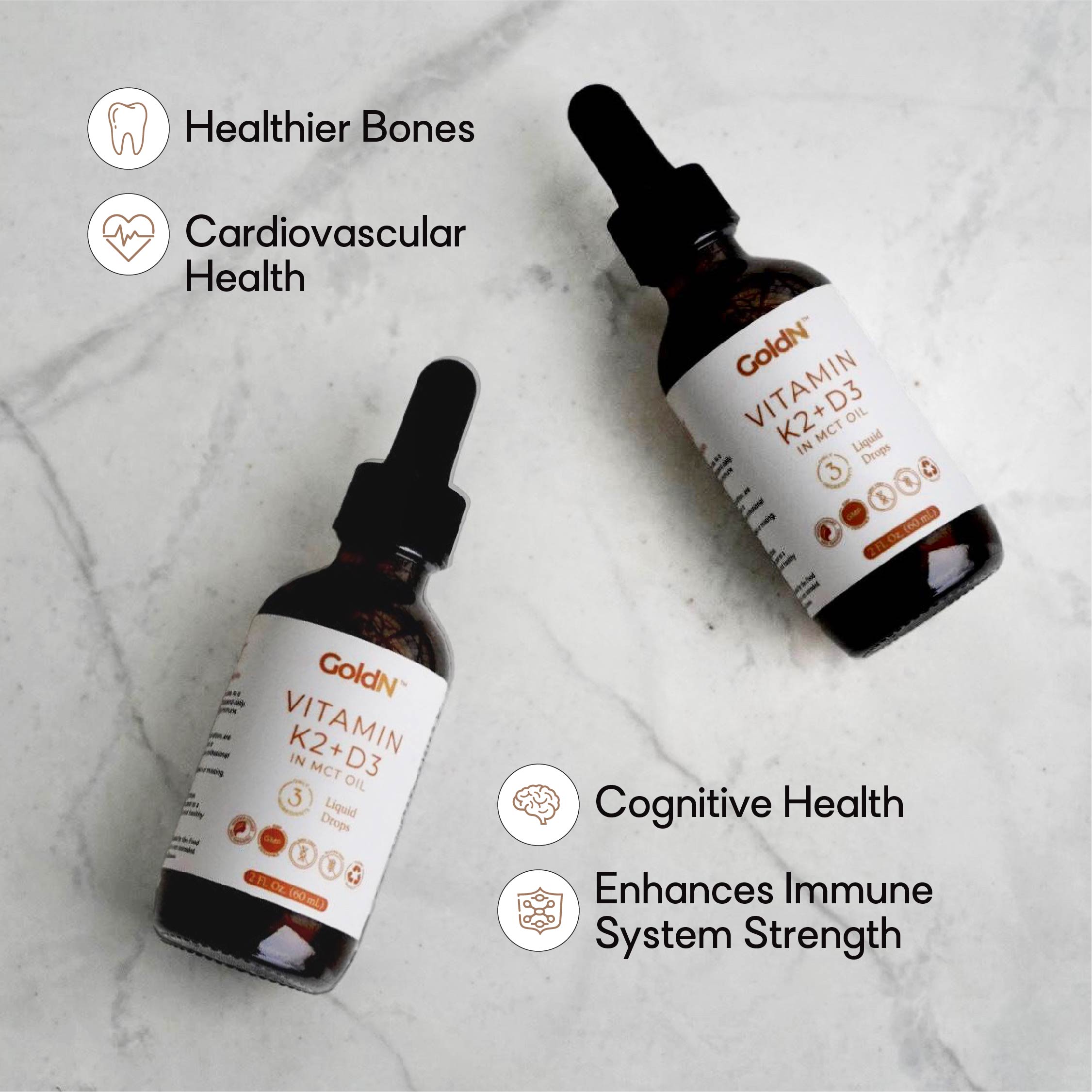 GoldN™ Vitamin K2+D3 Liquid Drops