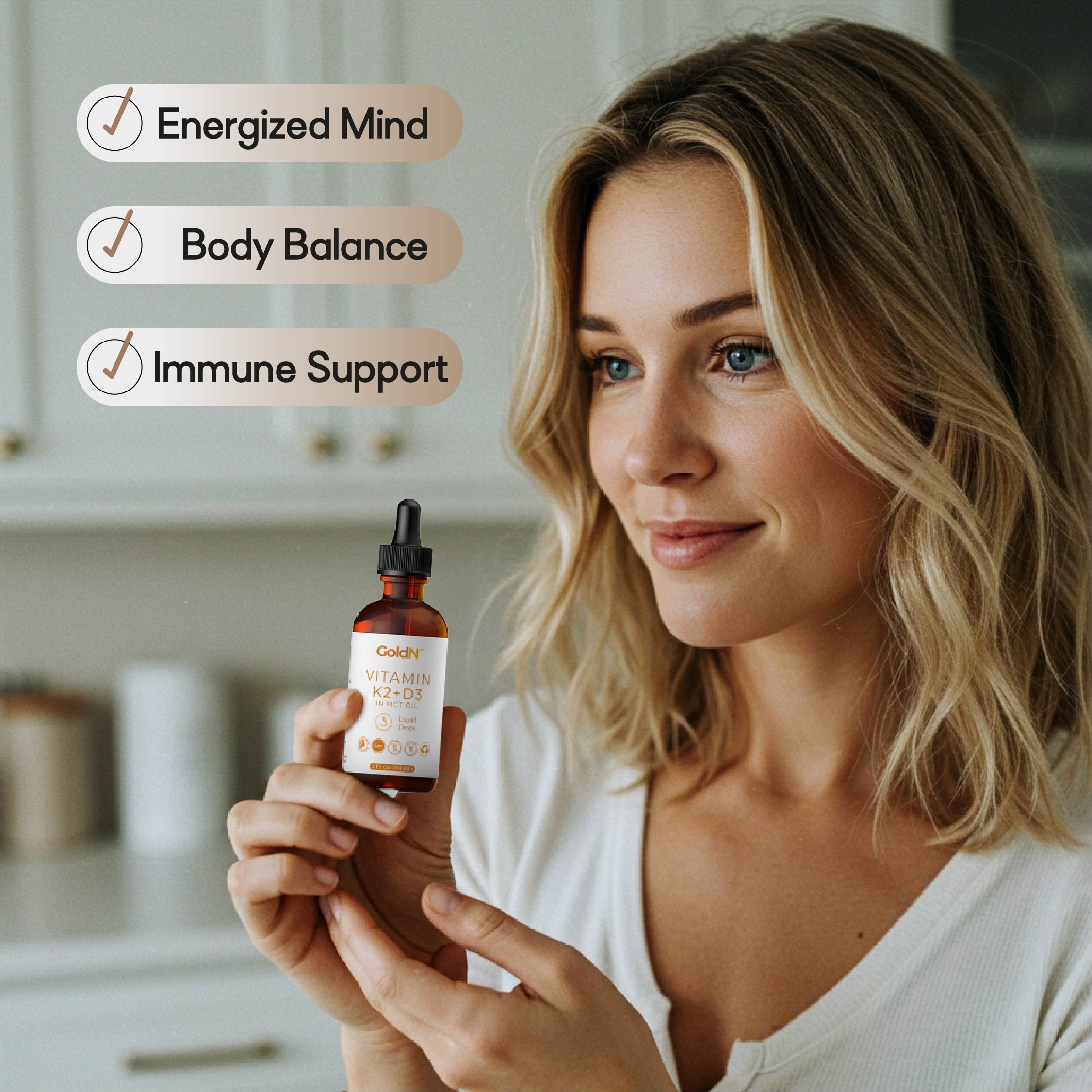 GoldN™ Vitamin K2+D3 Liquid Drops